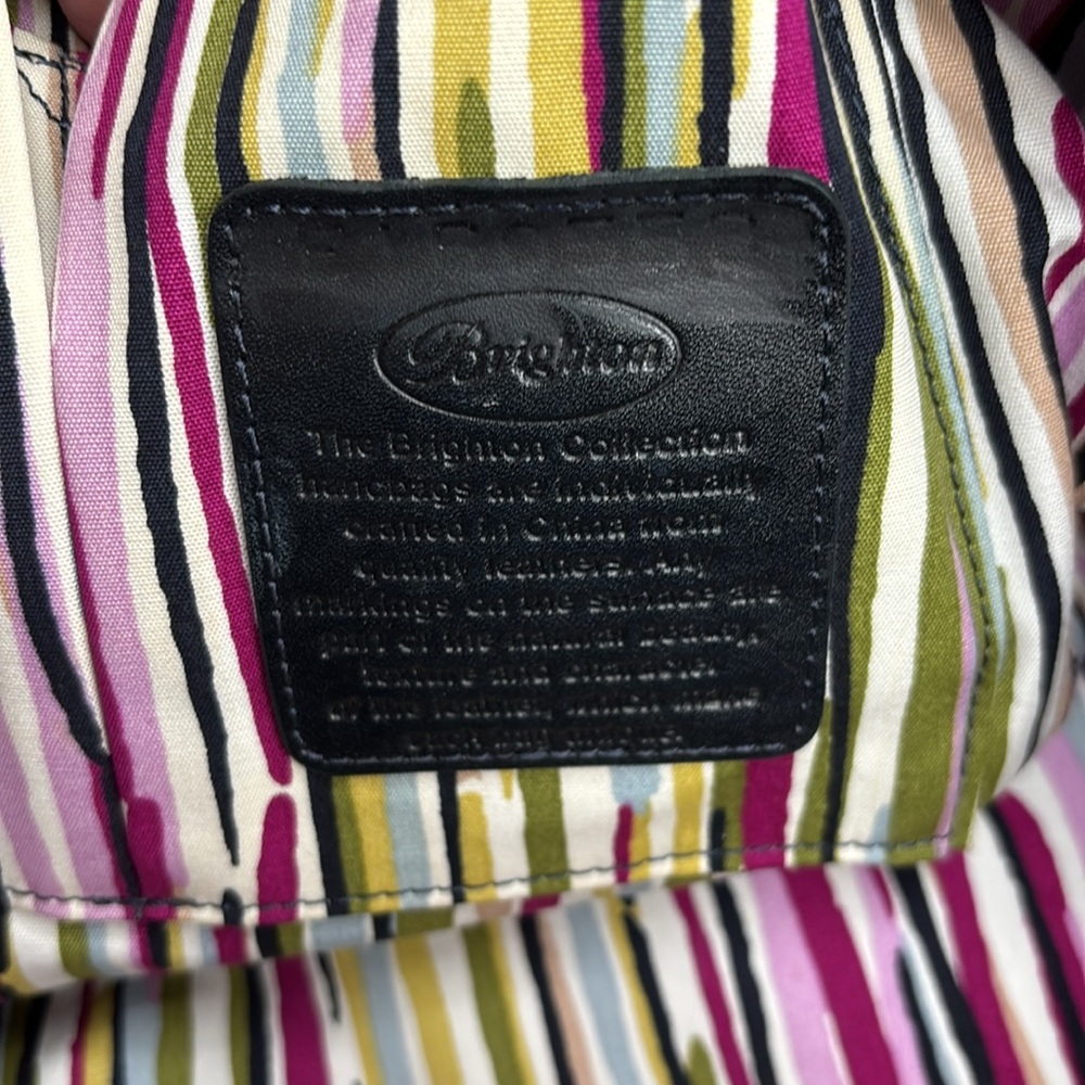 Brighton Large Multicolor Tote Bag Purse. - Picture 6 of 12